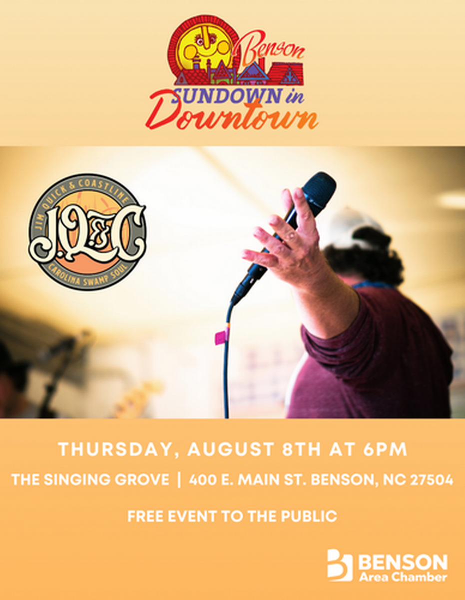 Sundown in Downtown Concert Sep 12, 2024 Benson Area Chamber of Commerce, NC